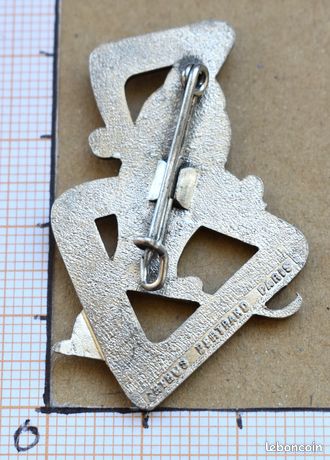 INSIGNE ESF FLÈCHE de bronze modèle Arthus BERTRAND 1960 SKI École de
