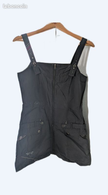 Tunique LMV Noire Taille 38 - Neuve Sans étiquettes, Longueur Midi, Manches Longues, Style Regular