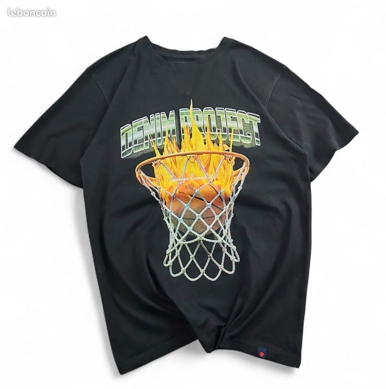 T-shirt de basket vintage année 90's y2k taille S 100% coton