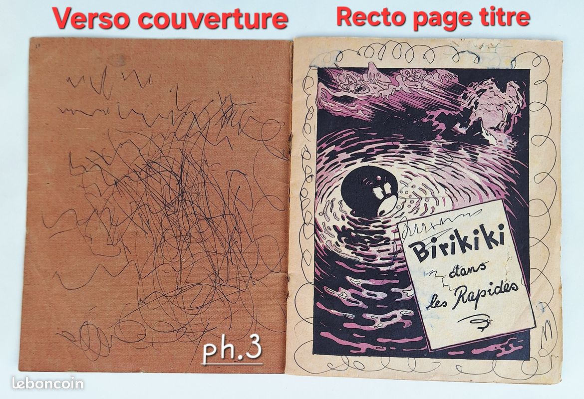 Livre ancien pour enfants "BIRIKIKI dans les rapides" Album collection édition 1943 (image 3)
