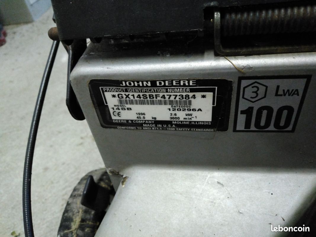 Tondeuse John Deere GX14SB (image 4)