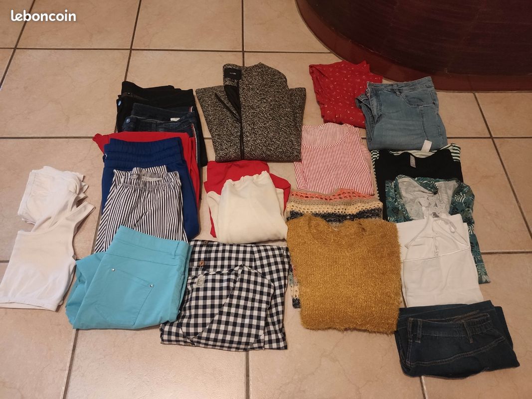 Lot vêtements femme taille 46/48 (image 1)