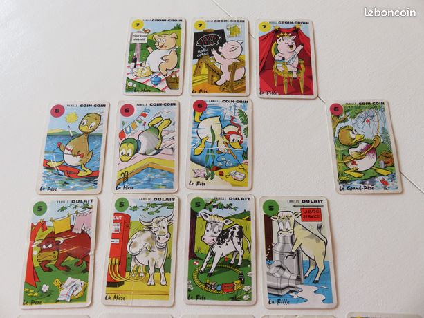 Vintage Jeu de 7 Familles par Éditions Dusserre - Cartes à