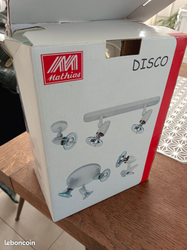 Spot / luminaire Disco Mathias – avec pince, mur ou plafond (image 2)