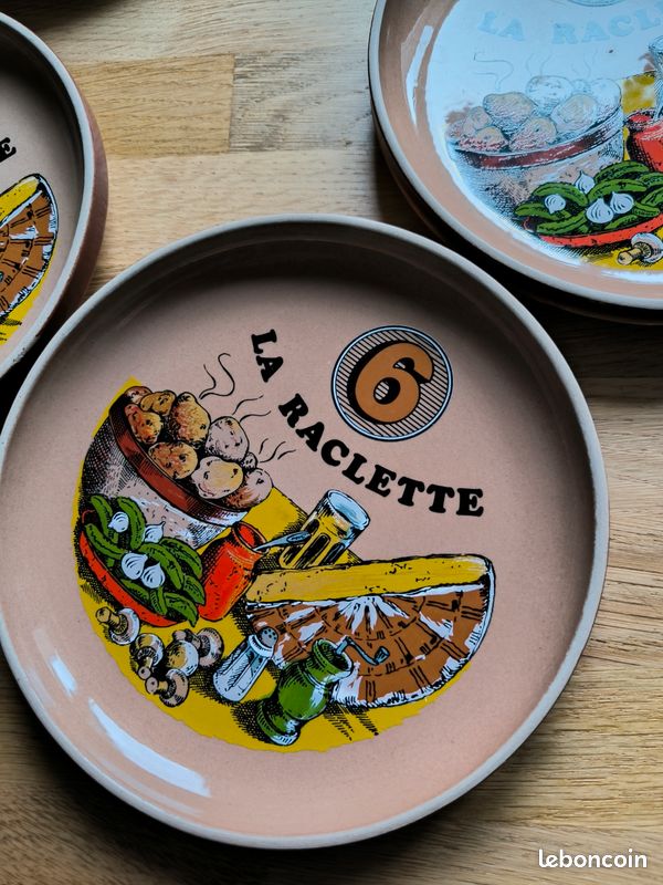 5 assiettes raclette Gien (image 2)