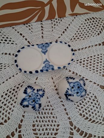 Salière Et Poivrière LBP – Céramique Blanche, Design Soucoupe, Fait Main