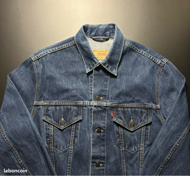 Veste en Jean Levis Vintage Taille XXL Femme 100% Coton bleu (image 2)