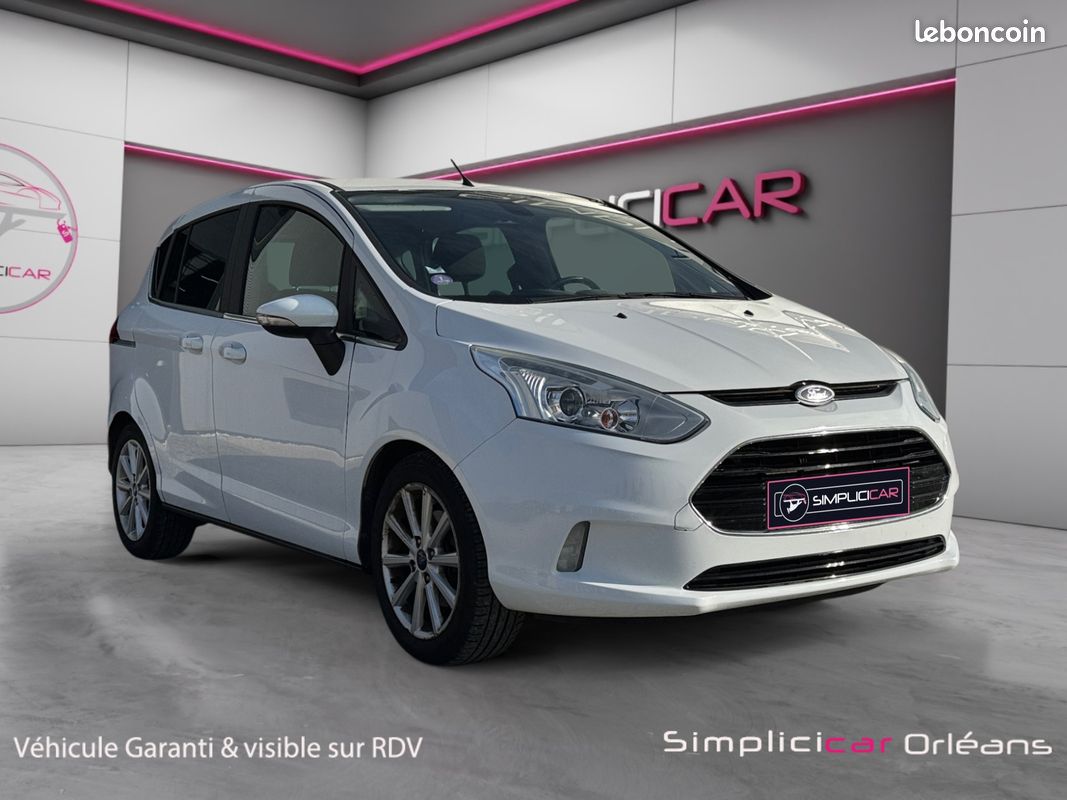 FORD B-MAX 1.0 ECOBOOST 125 Titanium Attelage Suivi Complet Radar AR Bluetooth Garantie 12 mois (image 1)