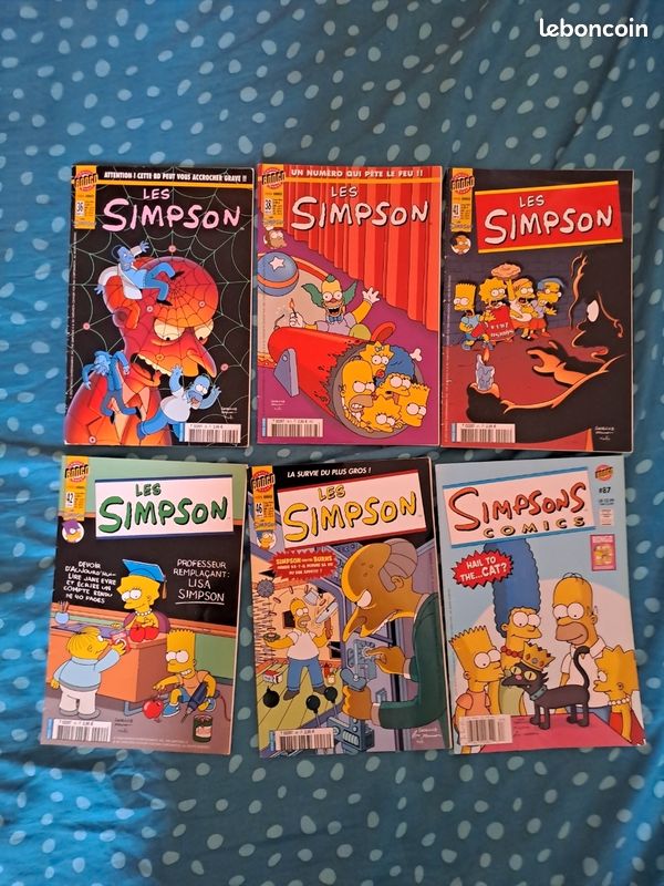 Lot de 6 Comics Les Simpson (image 1)