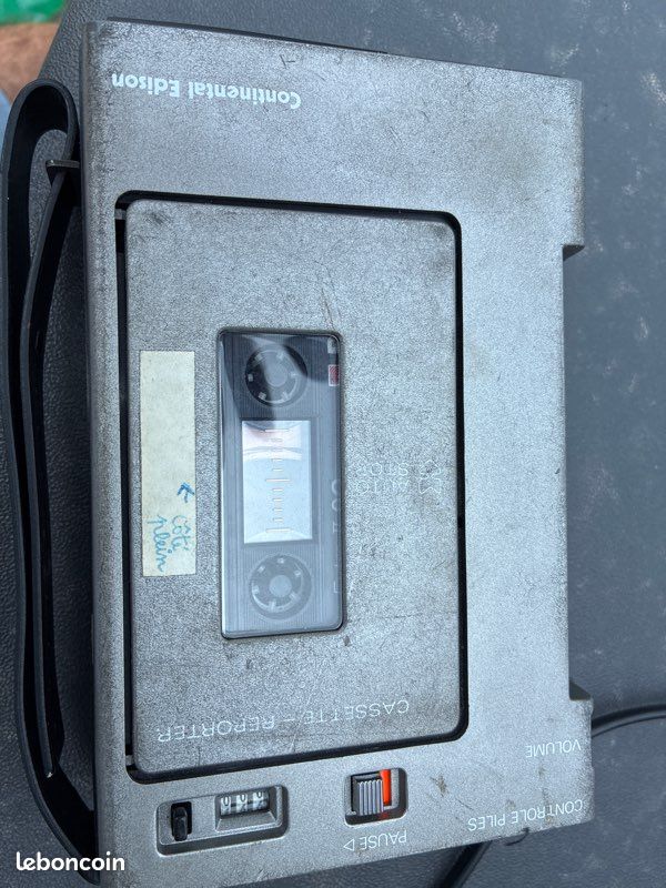 Continental Edison Cassette Corder – Magnétophone Walkman Vintage Années 80 Fonctionnel