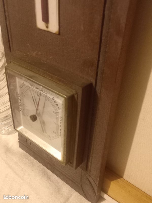 Baromètre thermomètre années 30 (image 4)