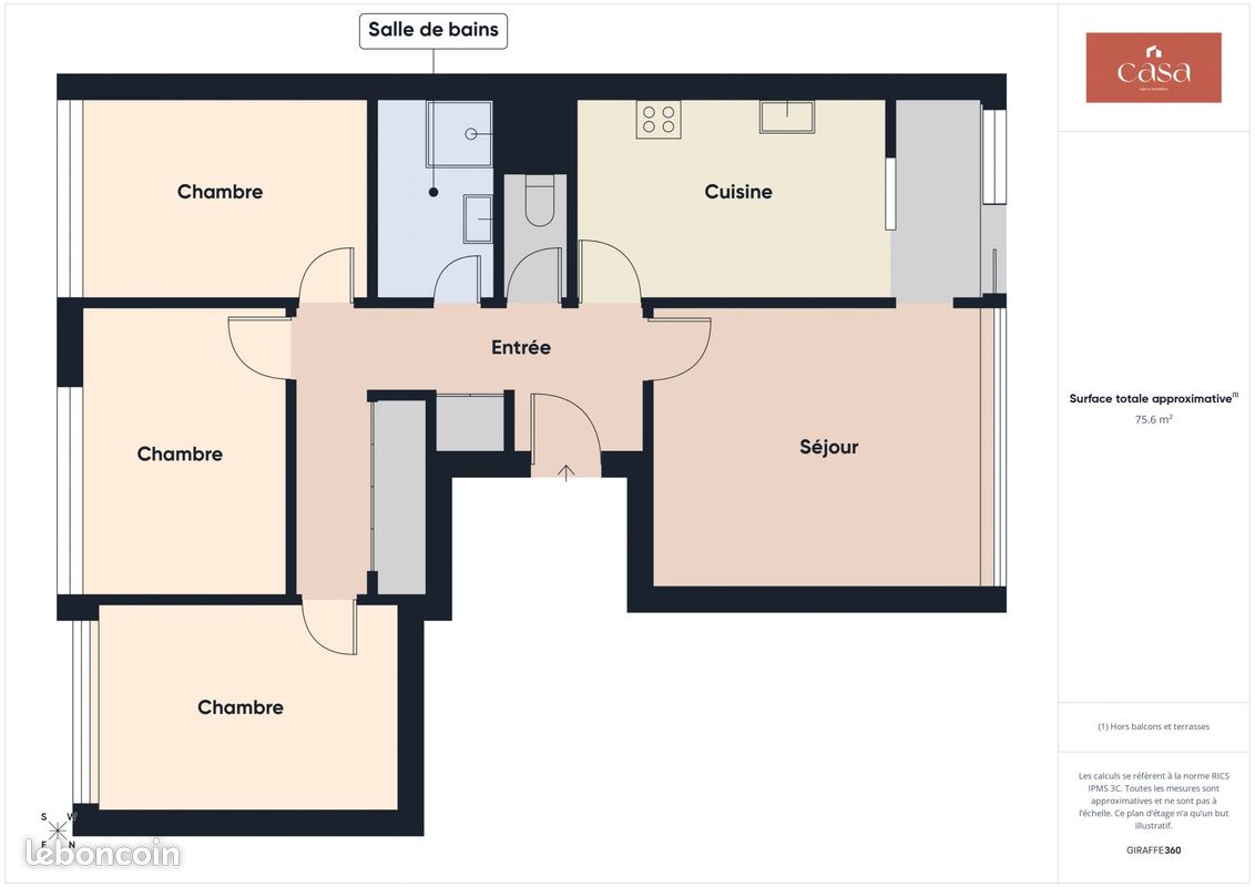 Appartement 4 pièces 76 m² (image 11)