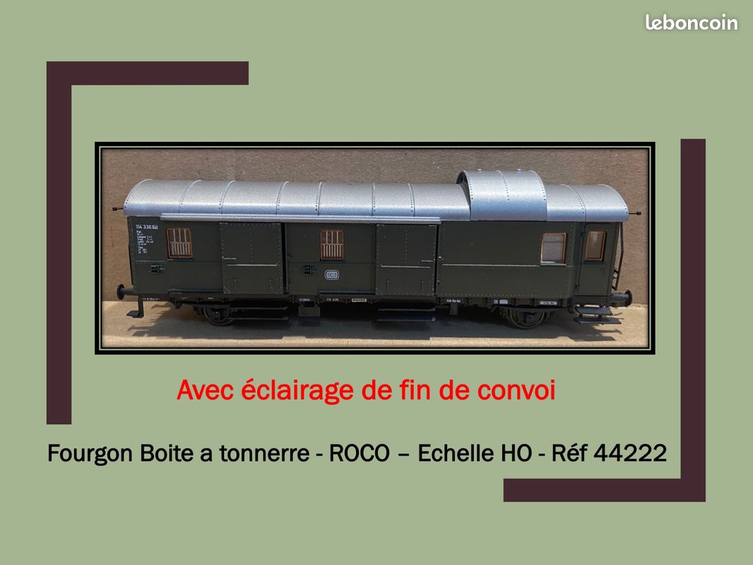 Roco - Lot de 4 voitures en boite - ref 44226b/44226a/44224a/44225a