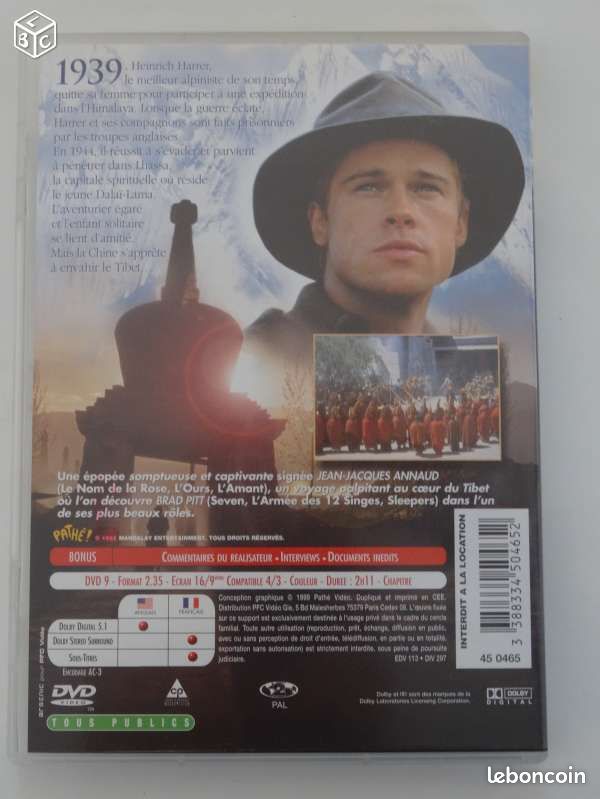 DVD "Sept ans au Tibet" (image 2)