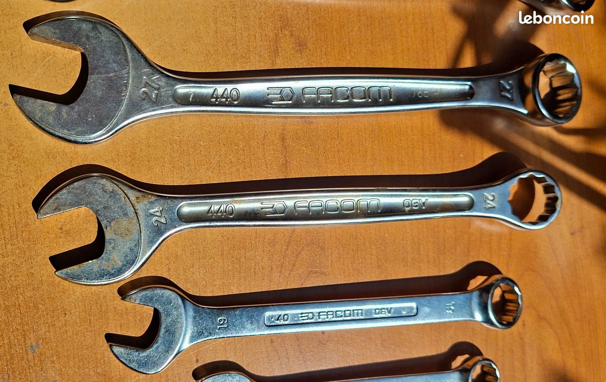 Lot de 9 clefs mixtes Facom (image 4)