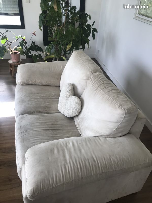 Canapé fauteuil beige (image 2)
