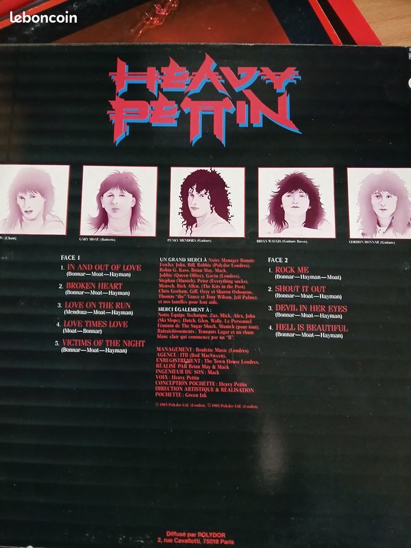 Vinyle hard rock "Heavy pettin'" (image 2)