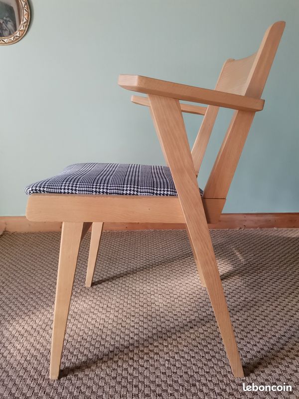Fauteuils motifs pied de poule #2 (image 3)