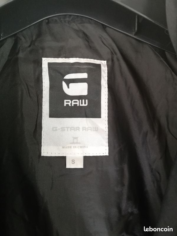 Veste G star noire mi saison taille S (image 4)