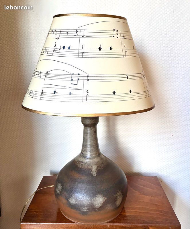 Lampe grès pyrité 60-70s (image 2)