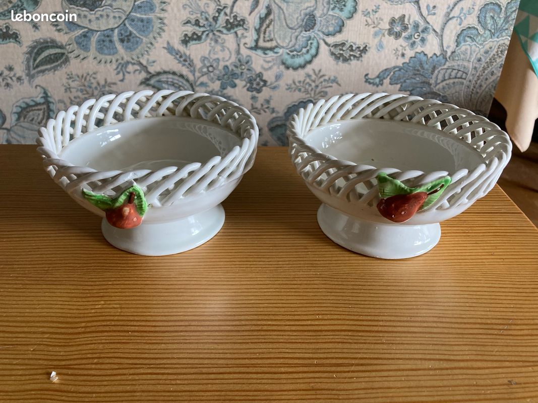 2 coupelles / paniers à fruits Vintage (image 1)