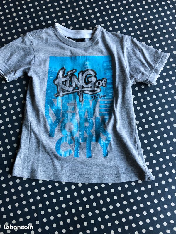 Tee-shirt tag gris 6 ans (image 1)
