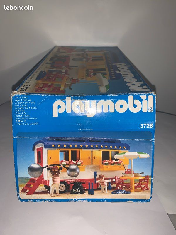 Pièce Playmobil Cirque - Base Rouge Pour Roulottes 3727/3728 - Occasion, Petite Casse