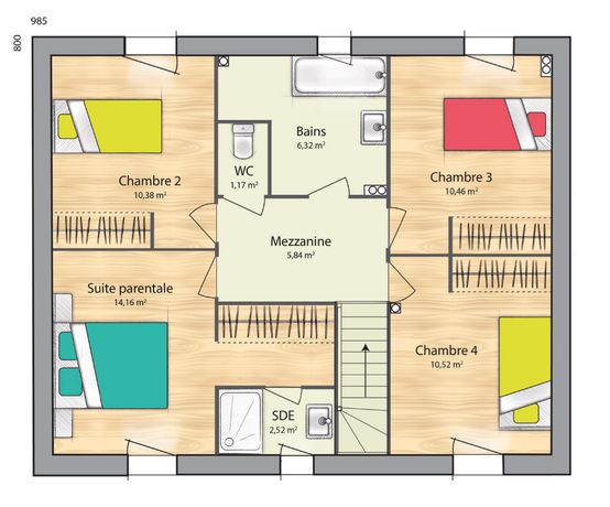 Maison a vendre  - 7 pièce(s) - 124 m2 - Surfyn