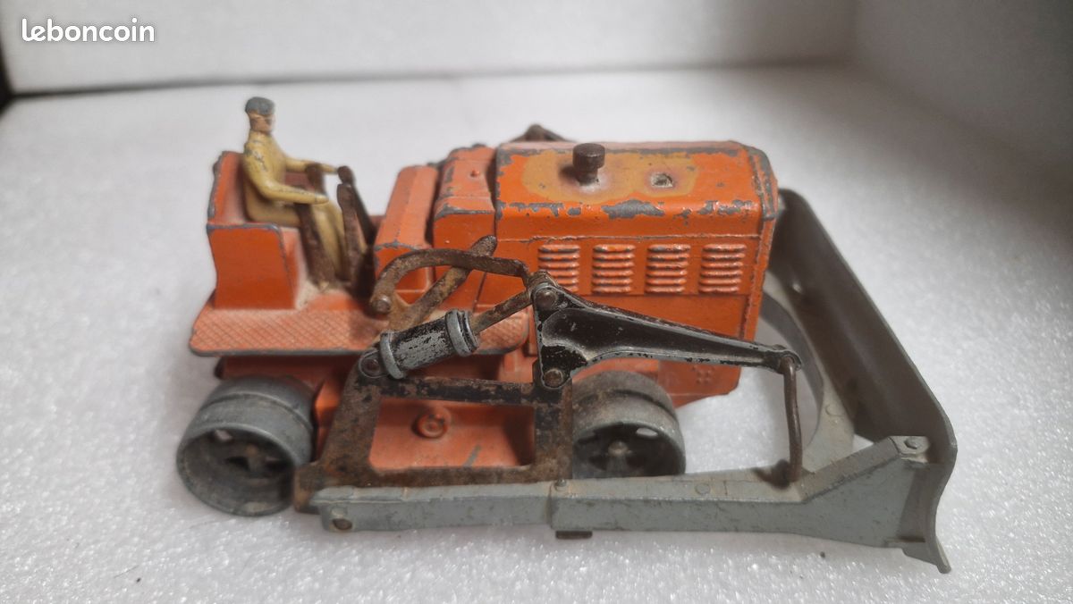 Dinky Toys 885 Bulldozer Blaw Knox orange, Original, etat d