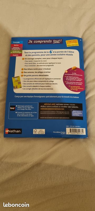 Livre "Je comprends tout 6ème" Nathan Editions - Stéph78 (image 3)