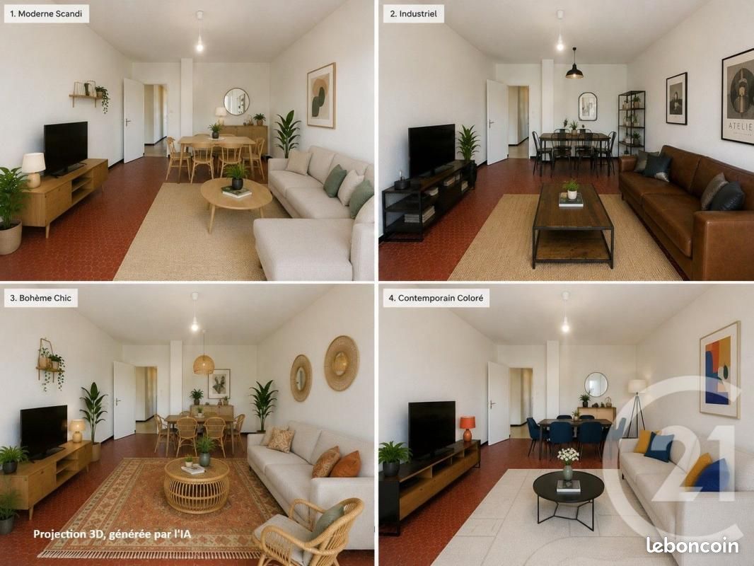 Appartement 4 pièces 77 m² · à Talence · 77 m² · 1 100 €/mois