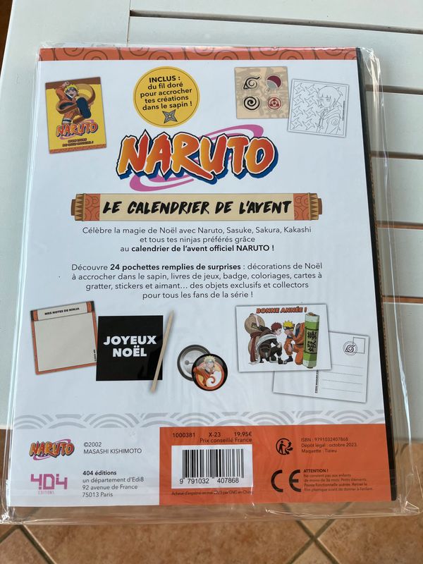 Calendrier naruto jeux, jouets d'occasion - leboncoin