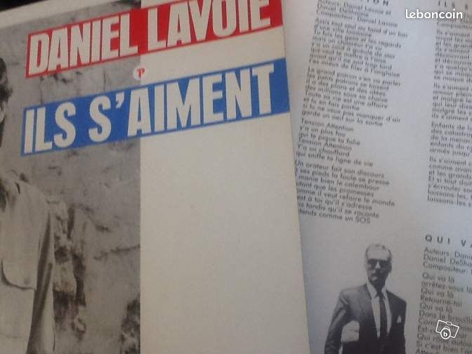 Vinyl 33 tours Daniel Lavoie (image 3)