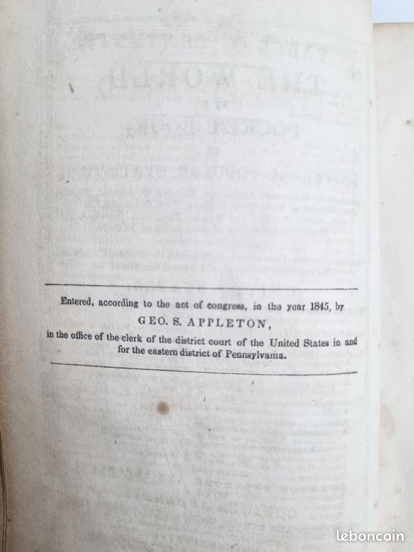 Livre ancien 1850 – The World in a Pocket Book – Statistiques & histoire mondiale (image 4)