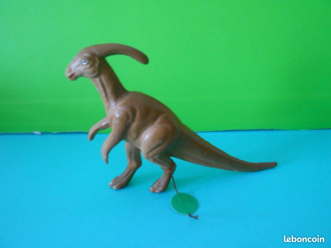 Figurine Préhistorique Starlux Année 70 - Homme Des Cavernes + Bête, Plastique, Collection Dinosaure