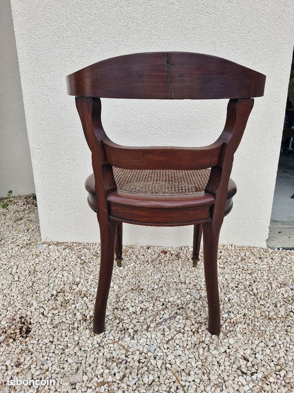 Fauteuil ancien avec canage (image 4)