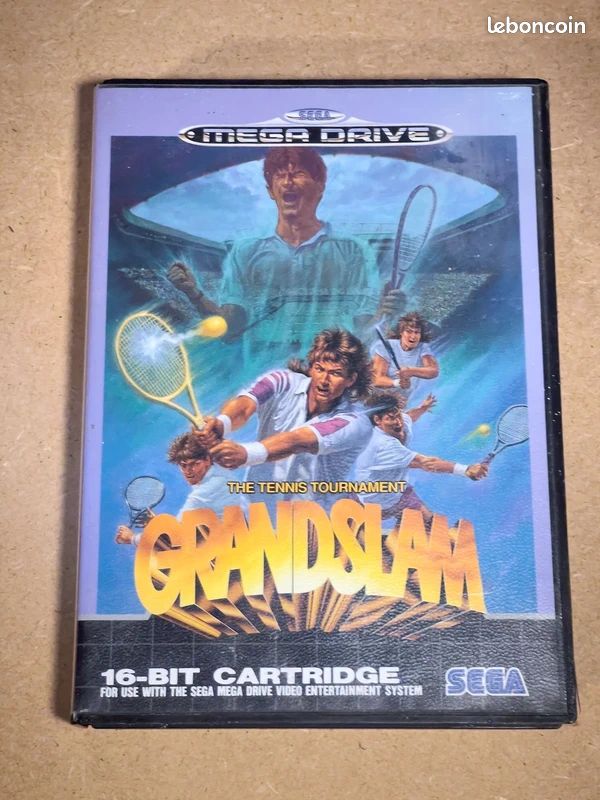 Jeu Sega Mega Drive - Grandslam The Tennis - Bon état Sans Notice