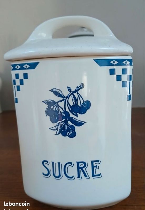 2 pots en faïence farine et sucre Comptoir de Famille (image 3)
