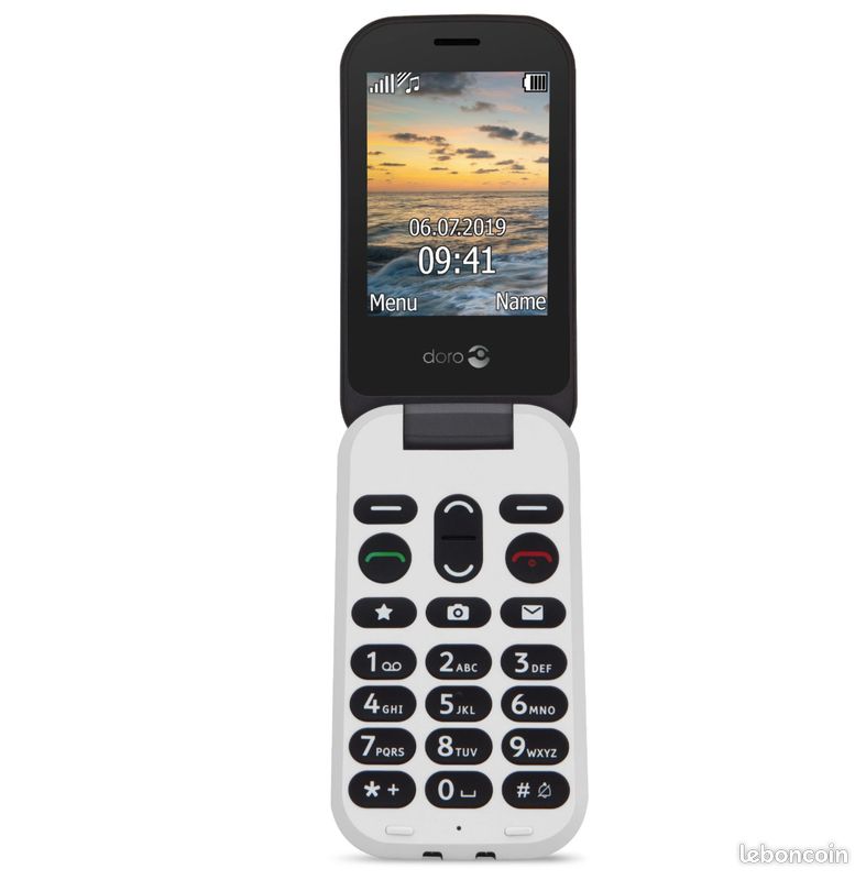 Téléphone Doro 6060 portable pour séniors noir (image 1)