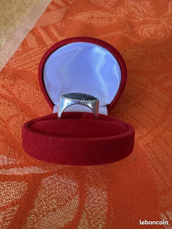 Bague argent rhodié (image 2)