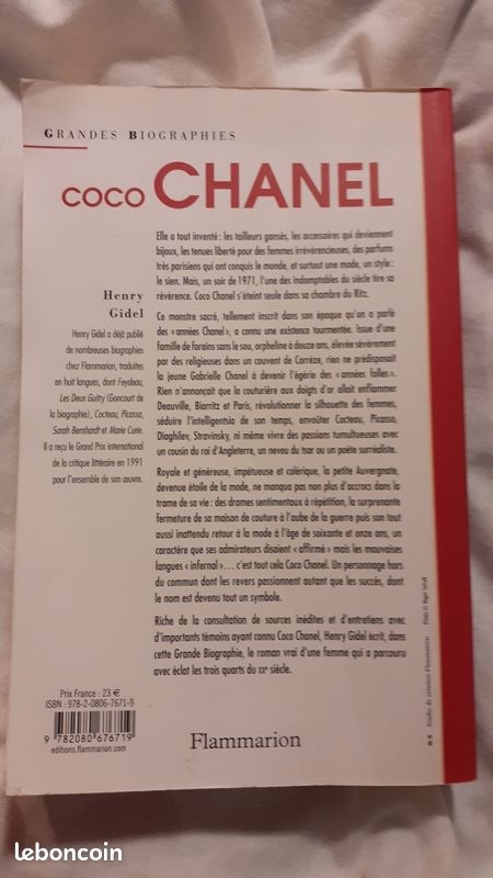 Coco chanel, flammarion livre de poche, gallimard, folio (image 3)