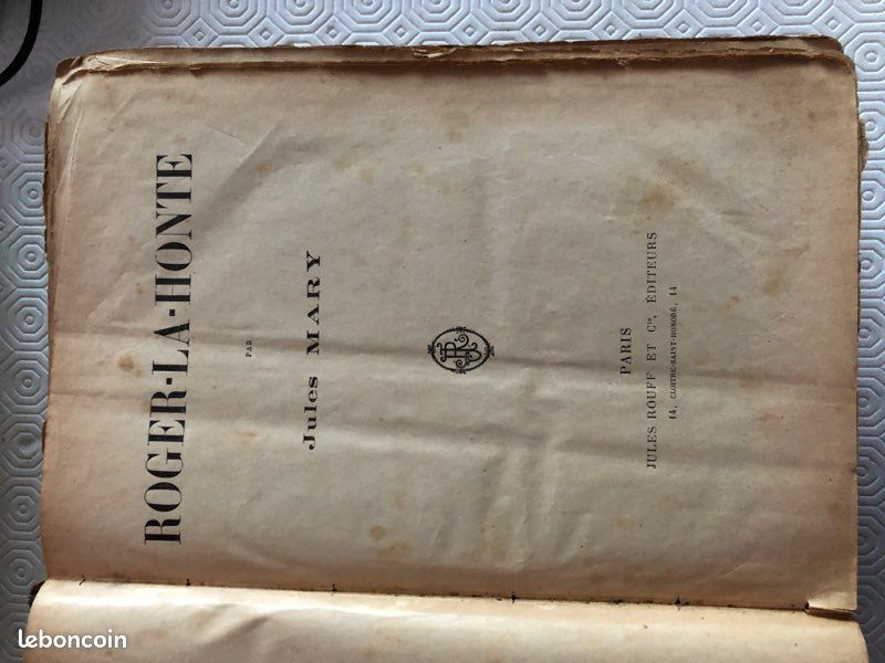 Livre ancien Roger la Honte 1320 pages (image 4)