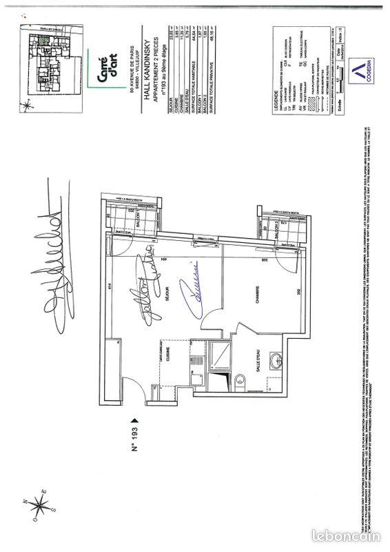 Appartement 2 pièces 45 m² · à Villejuif · 44,6 m² · 280 000 €