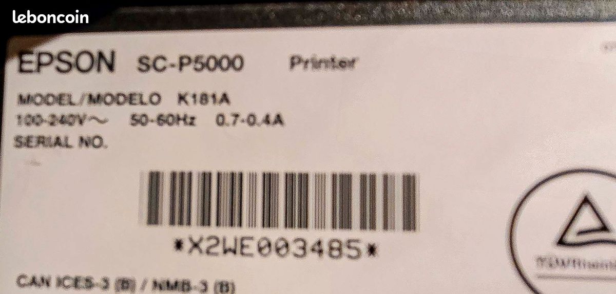 Vends Epson SureColor P5000 HDX gris clair - Traceur / Imprimante photo professionnelle et de reproduction d’art, couleur et noir et blanc (image 4)