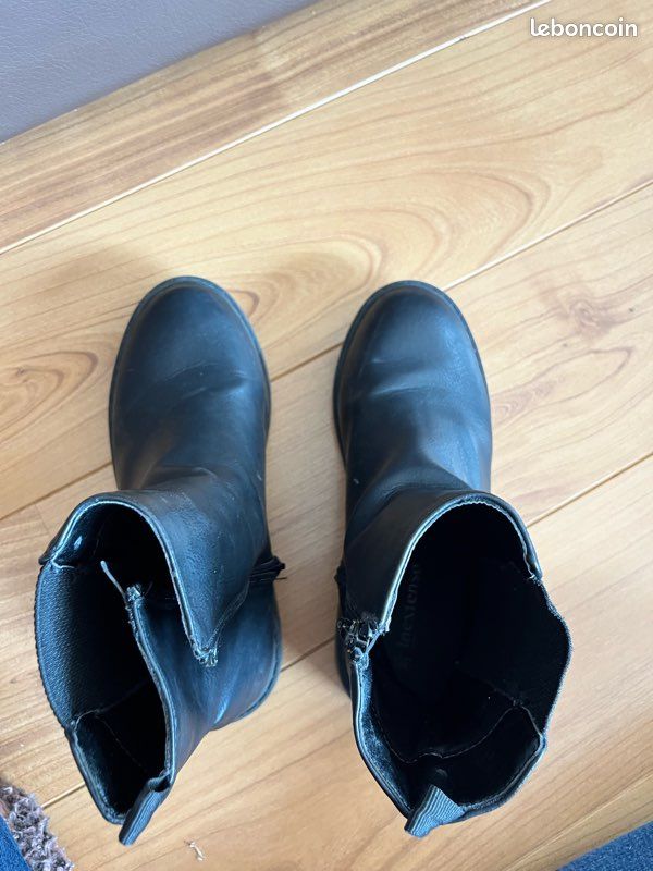 Auchan Bottes Botte Bottines Noir Auchan 36 38 Chaussures