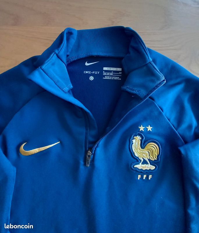 Maillot enfant Nike Dri-Fit équipe de France de foot 2022 –