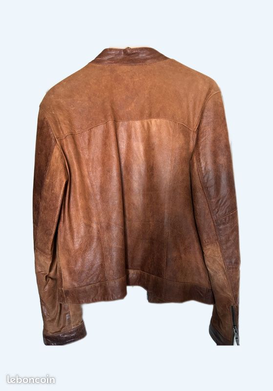 Veste En Cuir Vintage Fabriquée En Italie - Taille 44 Femme, Excellent état