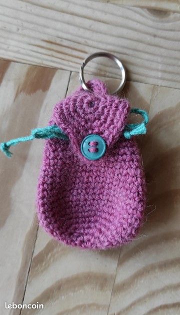 Porte clés bourse au crochet (image 1)