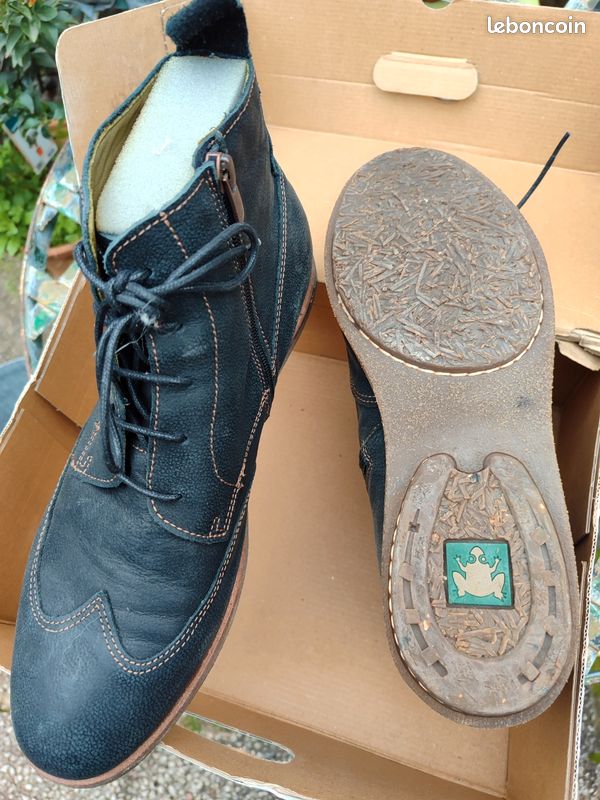 Bottines Homme Gant En Cuir Marron Pointure 44 - Neuf Sans Emballage - Chaussures à Enfiler
