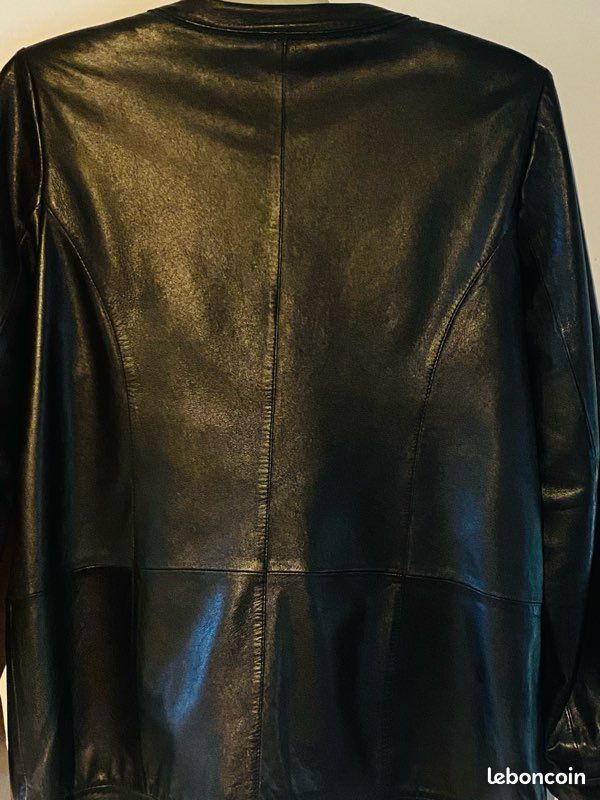 Veste en cuir Damart (image 3)
